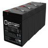 Mighty Max Battery 6V 4.5AH Sealed Lead Acid (SLA) Battery for PS640 Alarm - 4 Pack ML4-6MP4810633